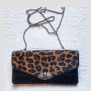Brighton leopard print organizer purse